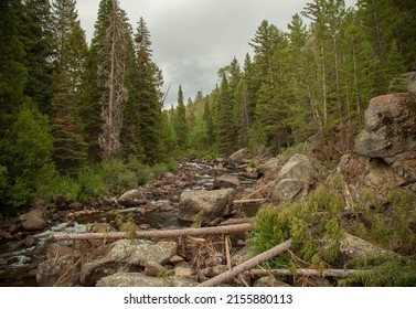 Boulder Creek In Wind River Range, Wyoming