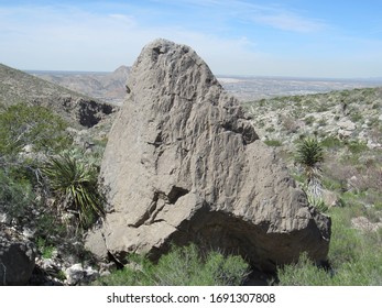 Boulder In Franklin Mountains State Park