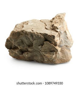 Boulder isolated on white background - Shutterstock ID 1089749330