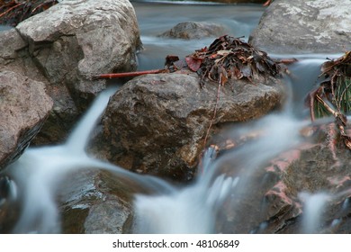 Boulder in stream