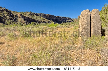 Similar – Image, Stock Photo Rock fissure Landscape