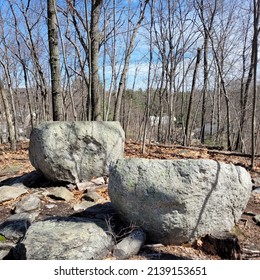 Boulders On A Hillside, Central Massachusetts