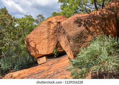 Boulders On A Rock Formation Near The Wilge River In The Vicinity Of Bronkhorstspruit East Of Pretoria South Africa