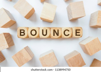 Bounce Word On Wooden Cubes