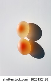 The Bouncing Egg Experiment. Two Eggs In An Eggshell Membrane