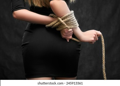 Her wrists tied bondage Her wrists tied bondage