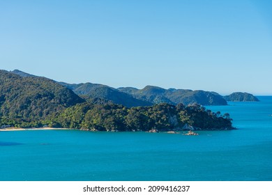 Boundary Bay At Abel Tasman National Park In New Zealand