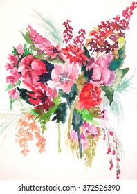 55,918 Bouquet watercolor Stock Photos, Images & Photography | Shutterstock