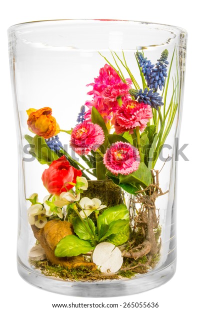 Bouquet Artificial Flowers Made Plastic Big Stock Photo Edit Now