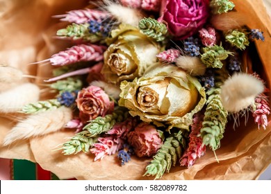 Bouquet Of Dried Flowers
