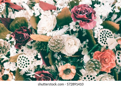 bouquet flower for background with vintage filter - Shutterstock ID 572891410