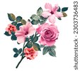 roses bouquet isolated