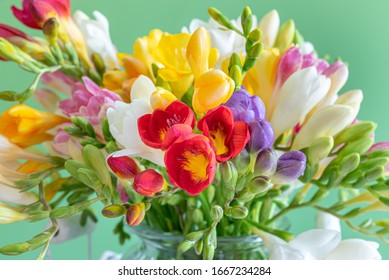 freesia flowers bouquet