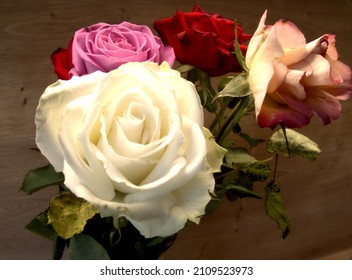 Bouquet Of Roses, Cut Flower       