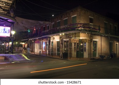 Bourbon Street And St. Peter At Night II