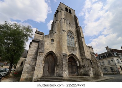 Bourges, France - 04 30 2022 : Saint Pierre Catholic Church, Exterior View, City Of Bourges, Department Of Cher, France