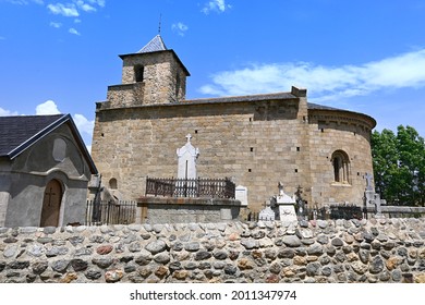 Bourg-Madame (France). 07-03-2020. Romanesque Church Of Sant Martí De Ix 