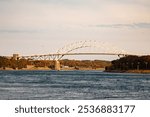 Bourne Bridge in afternoon Cape Cod Massachusetts 2024 