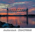 Bourne Bridge and Railroad Bridge, Cape Cod