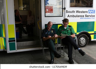 Bournemouth, UK September 01, 2018 South Western Ambulance Service NHS Foundation Trust's Mobile Treatment Center At The Airshow 