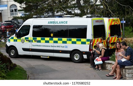 Bournemouth, UK September 01, 2018 South Western Ambulance Service NHS Foundation Trust Keeps Their Emergency Services Ready At The Airshow 