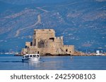 Bourtzi Fortress , Nafplion Greece