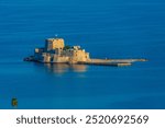 Bourtzi fortress near Greek town Nafplio.