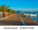 Bourtzi fortress viewed from Greek town Nafplio.