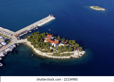 Bourtzi Skiathos, Aerial.