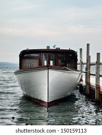 Bow Of An Antique Passenger Tour Boat