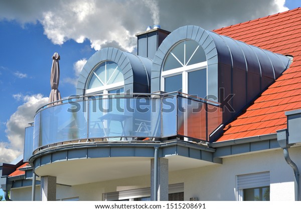 Bow Dormer Window High Grade Steel Stock Photo Edit Now 1515208691