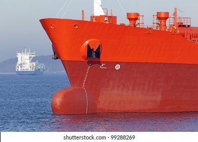 Bow Of A Freight Ship