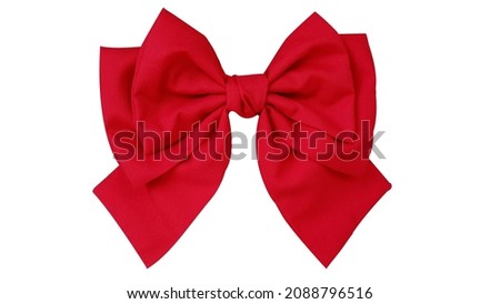 Bow hair with tails in beautiful red color made out of cotton fabric, so elegant and fashionable. This hair bow is a hair clip accessory for girls and women.