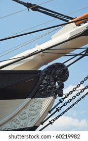 Bow Of The Historic Sailing Ship USS Constellation