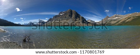 Similar – Bow Lake in Banff National Park, Canada