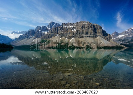 Similar – Bow Lake in Banff National Park, Canada