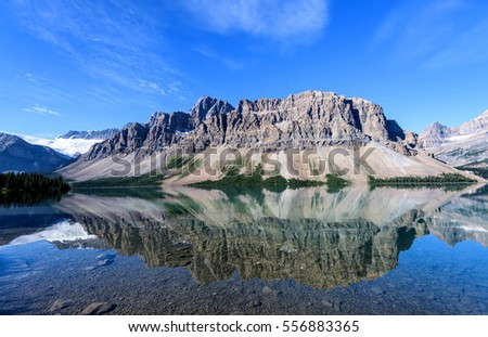 Similar – Bow Lake in Banff National Park, Canada