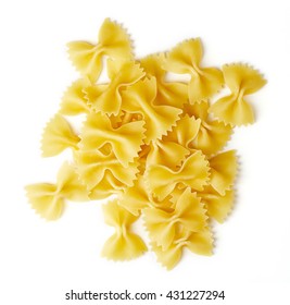 bow tie pasta isolated on white background, top view - Powered by Shutterstock