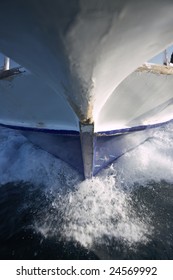bow with wave of ship