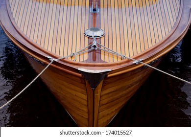 Bow Of A Wooden Boat