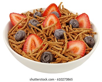 BOWL OF ALLBRAN WITH FRUIT CUT OUT