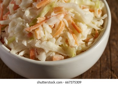 A Bowl Of American-style Cole Slaw