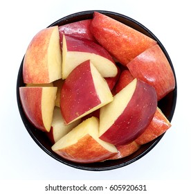 bowl of apple slices on white background - Powered by Shutterstock