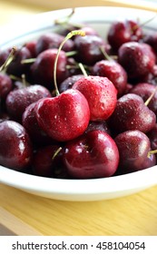 Bowl Of Bing Cherries.