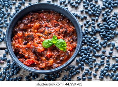 Bowl Of Black Bean Chili