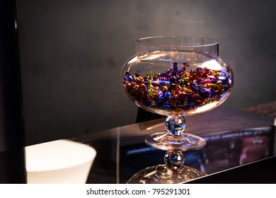A bowl of candy