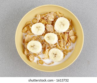 Bowl Cereal Bananas Frosted Flakes