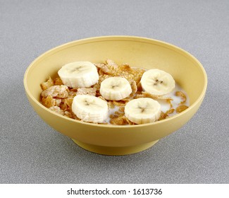 Bowl Cereal Bananas Frosted Flakes