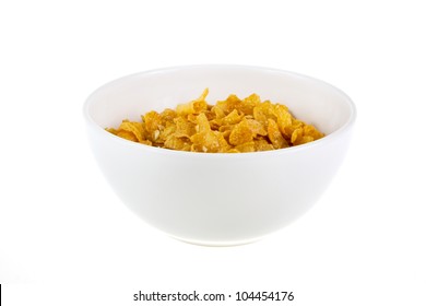 Bowl Of Cereal On A White Background