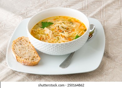 Bowl Of Chicken Noodle Soup